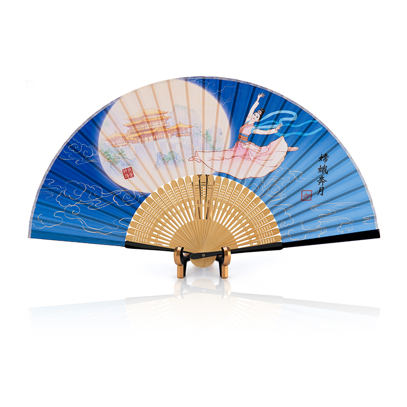 嫦娥奔月單面扇