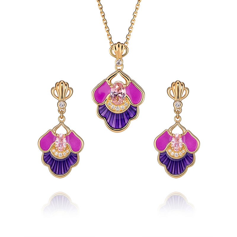 商品組合-廣袖唐韻組合2(項鍊+耳墜)