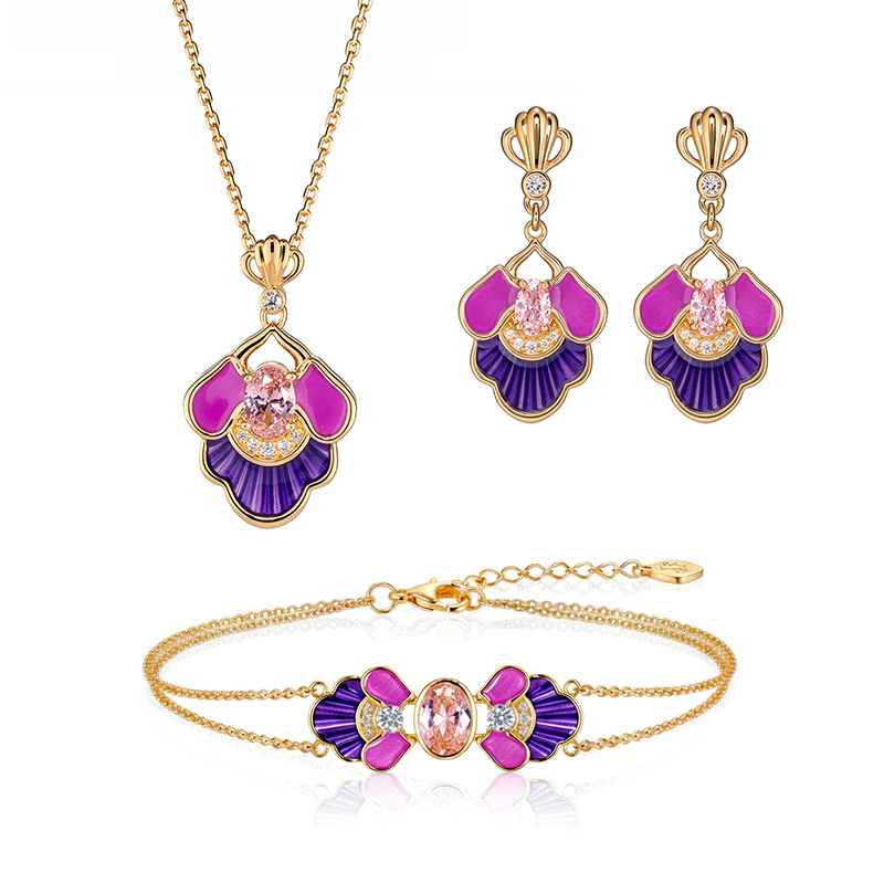 商品組合-廣袖唐韻組合3(項鍊+手鍊+耳墜)