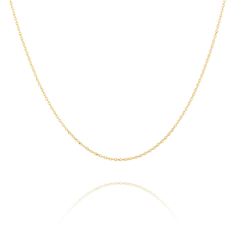 鑽石切割纜繩鍊14K