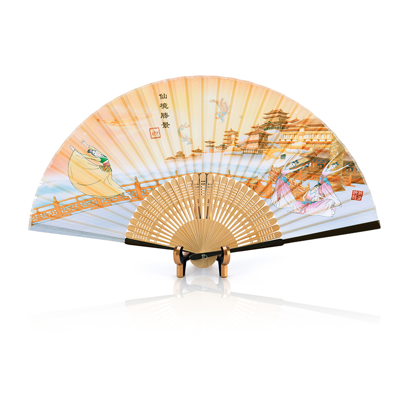 Content heavenly scene fan