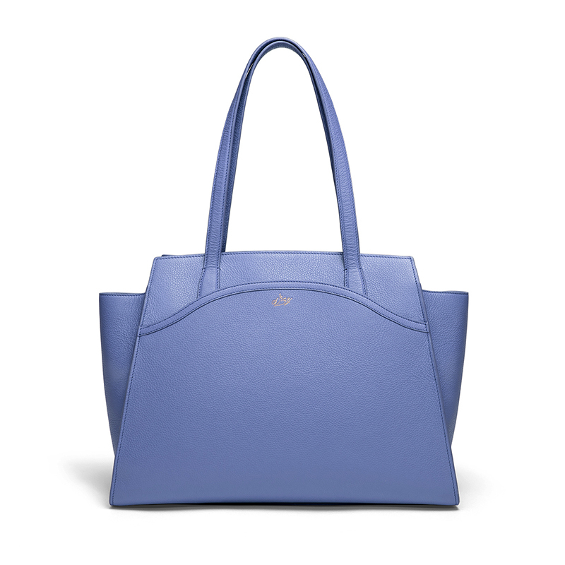 Content tote blue