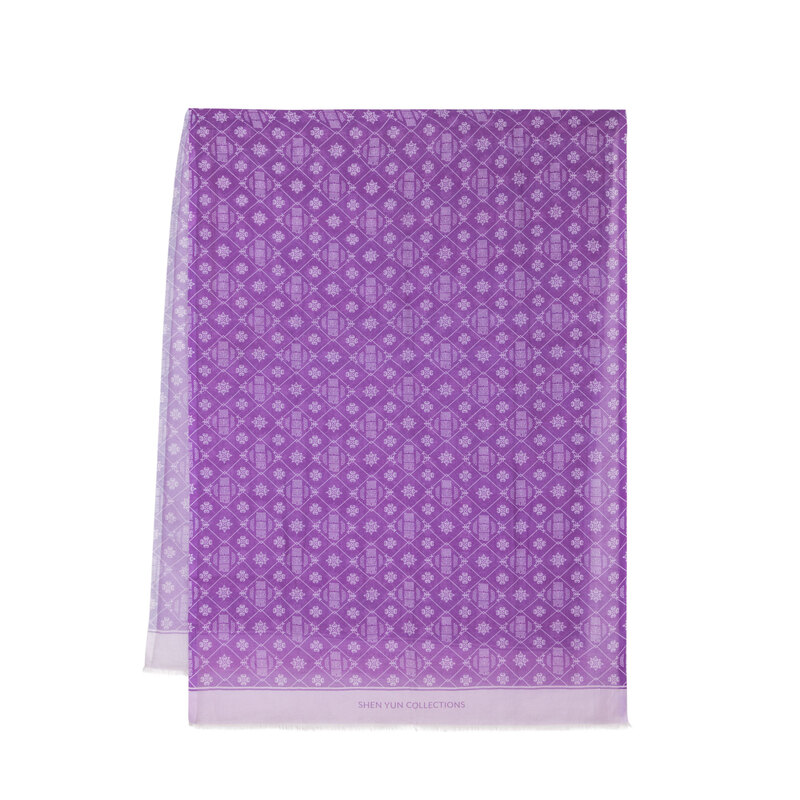 Content zsr long scarf purple