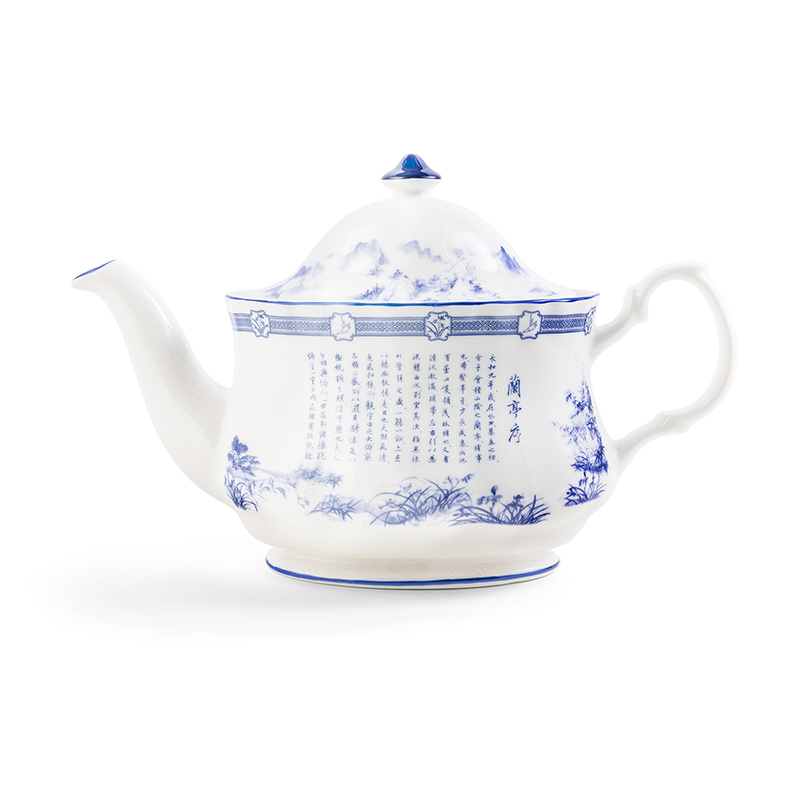 蘭亭舒序橢圓茶壺