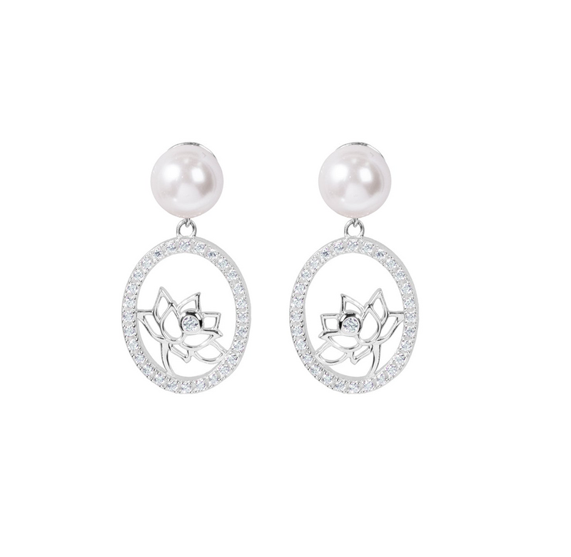 Content lotus fairies drop earrings silver01