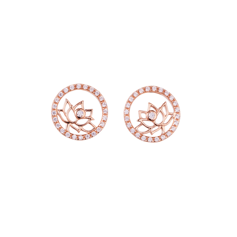 Content lotus fairies stud earrings rose gold01