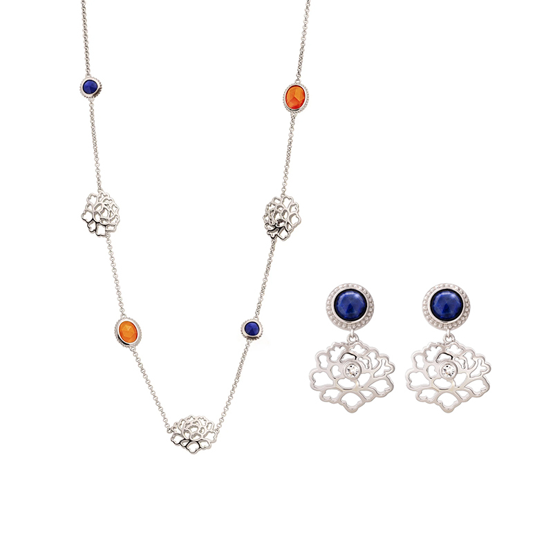 Content majestic tang peony set silver